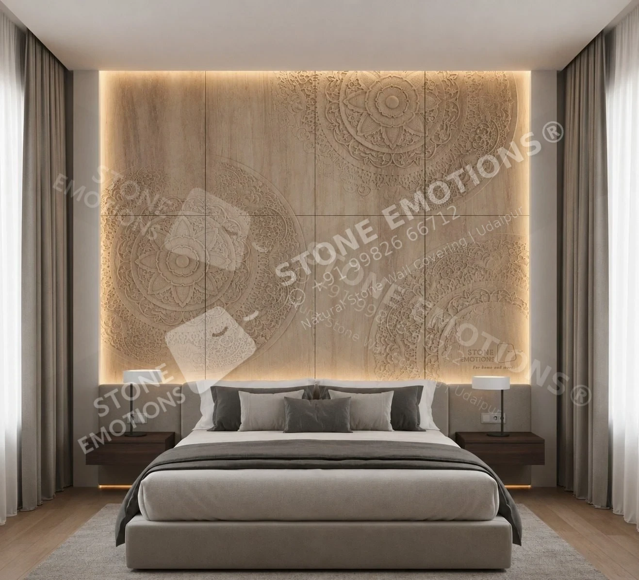 Quiet Bedroom Texture — Bedroom walls stone design, Stone Emotions SE-102