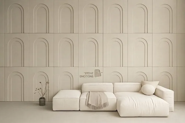 Arch Rhythm — Living room walls stone design, Stone Emotions SE-126