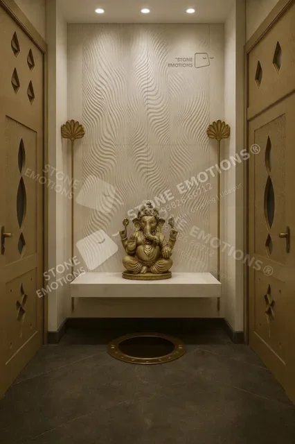 Sacred Flow — Mandir & sacred walls stone design, Stone Emotions SE-119