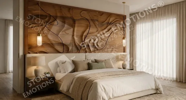 Flowing Dunes — Bedroom walls stone design, Stone Emotions SE-123