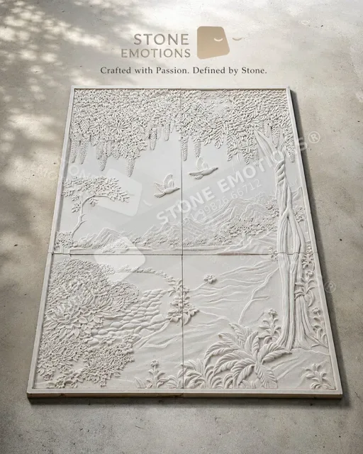 Nature Landscape Panel — Carved & textured panels stone design, Stone Emotions SE-085