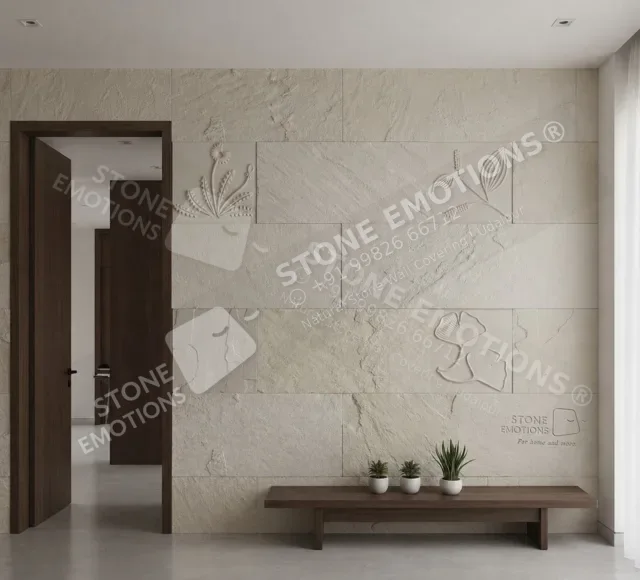 Botanical Foyer — Foyer & entrance stone design, Stone Emotions SE-093