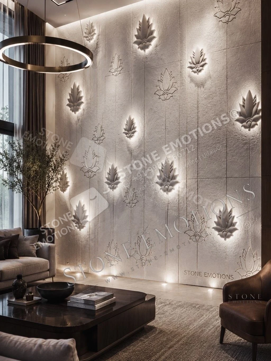 Plain · Rock · Carved Texture Sample — Carved & textured panels natural stone design, SE-139