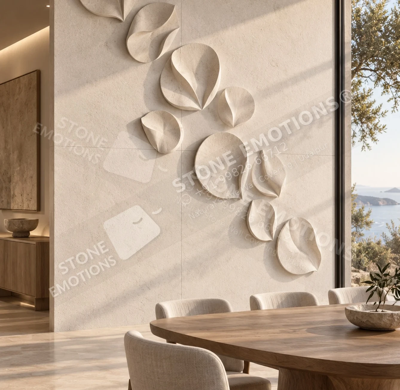 AXIOM AXM-06 PETAL DRIFT — Art collector dining room