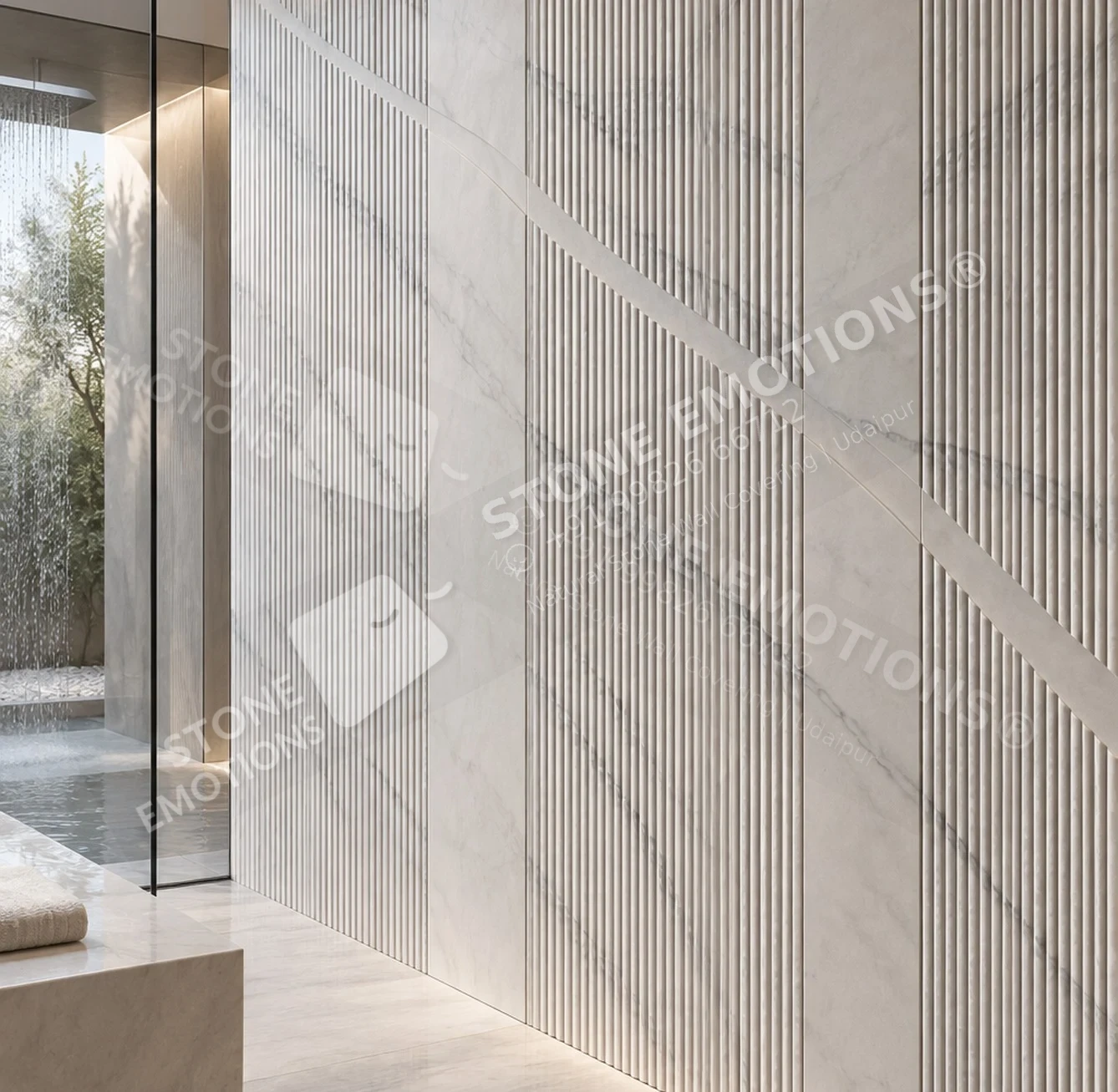 AXIOM AXM-08 RAIN VEIL — Luxury bathroom / spa corridor