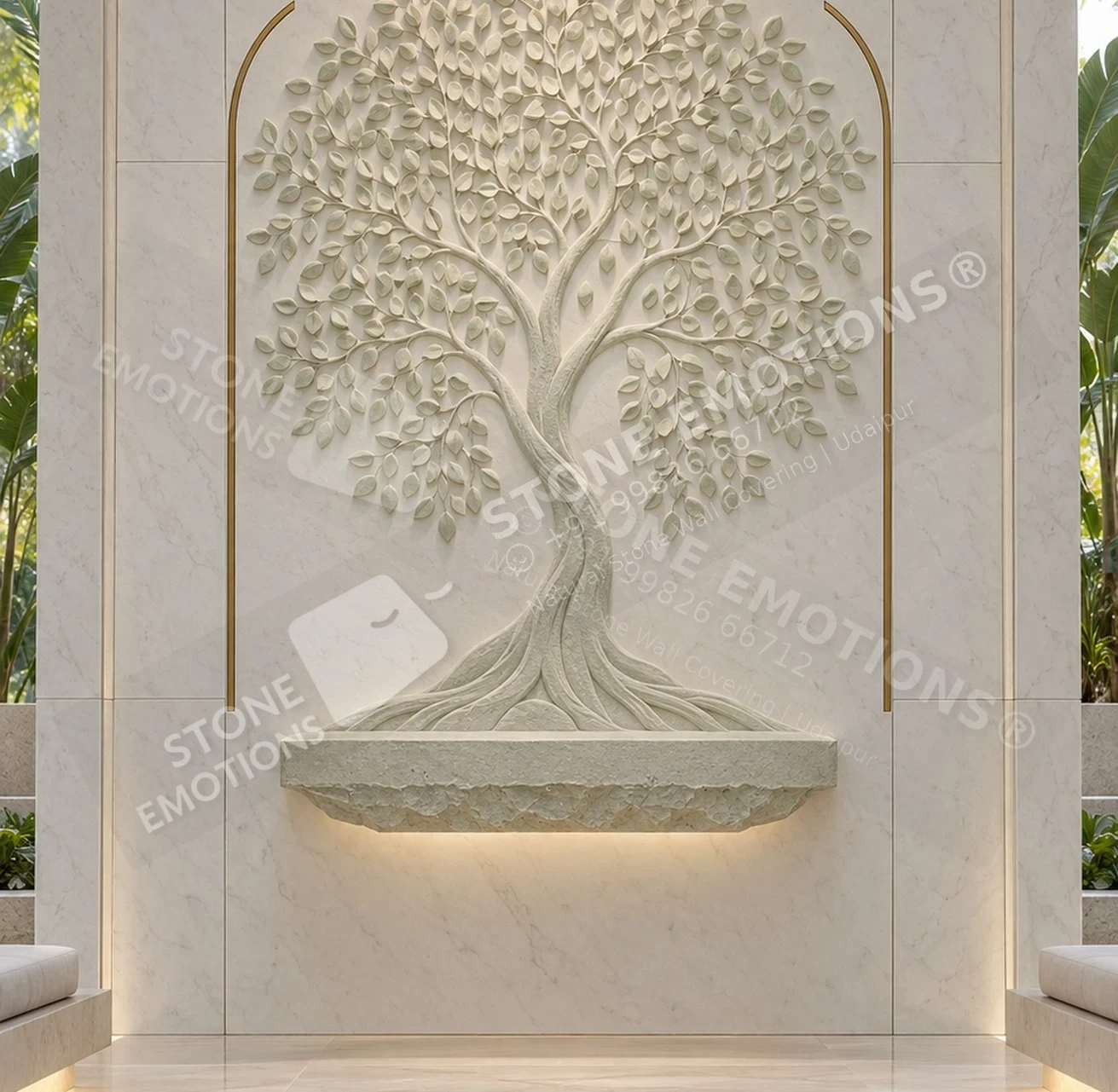 CHRONICLE TREE OF STILLNESS — Wellness resort meditation alcove