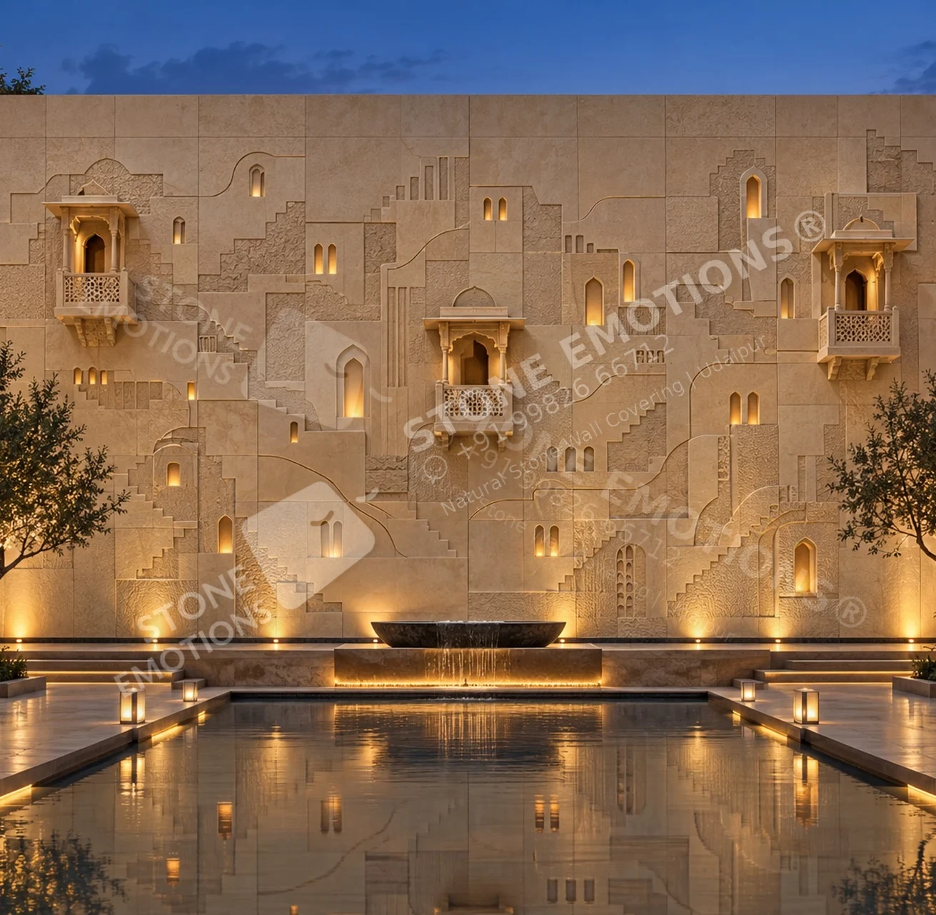 CHRONICLE CHR-10 CITY PALIMPSEST — Luxury resort arrival courtyard