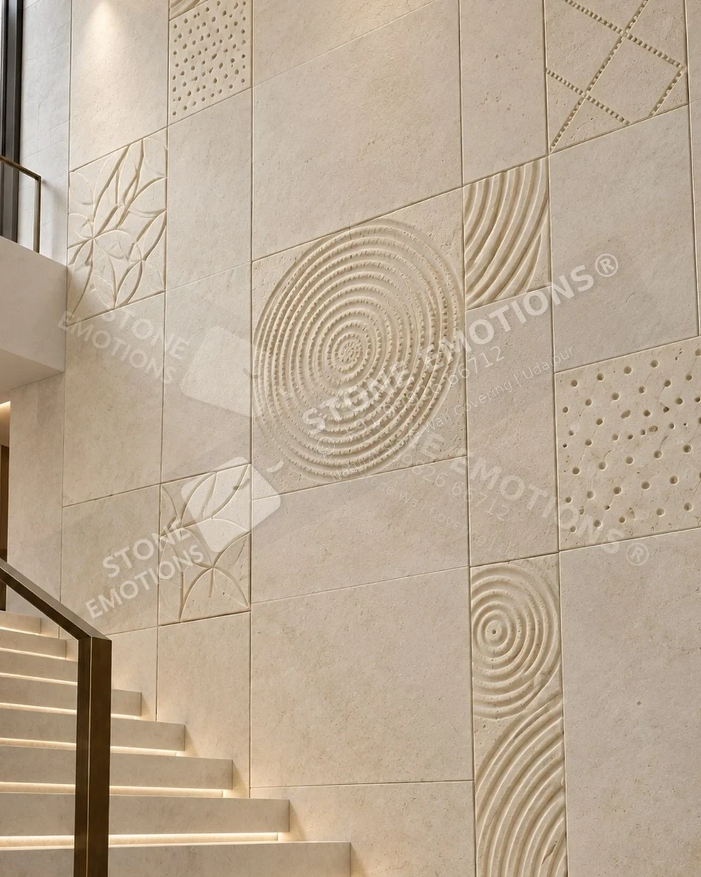 ELEMENTA ELM-01 Rhythm Field — Double-height villa staircase