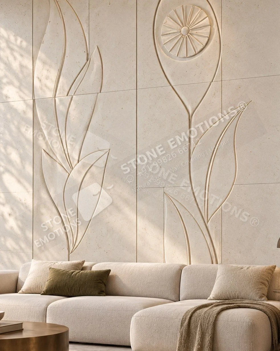 ELEMENTA ELM-10 Line & Bloom — Luxury villa living room