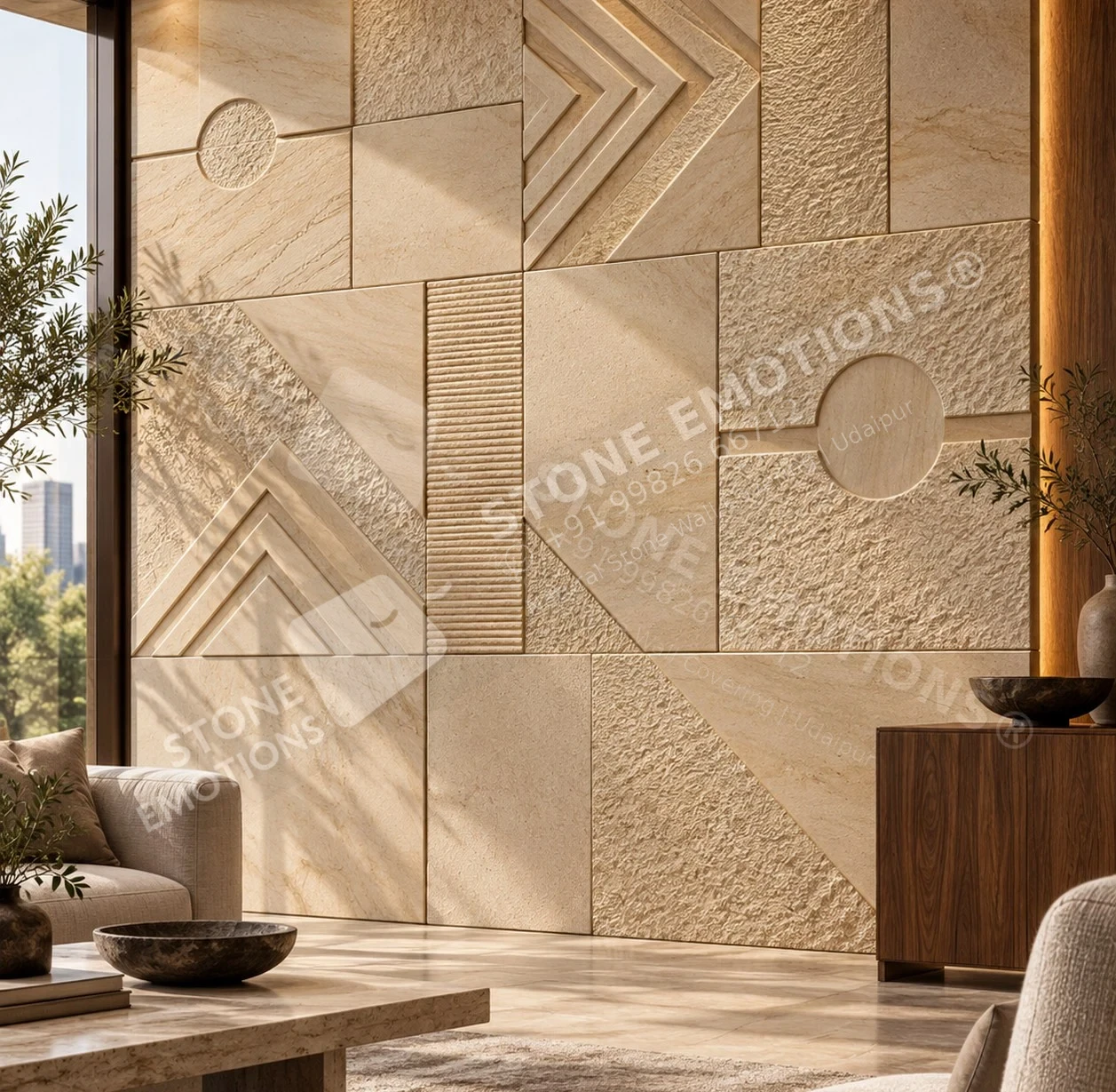 STRATA STR-01 WARM GEOMETRY — Executive lounge / residence
