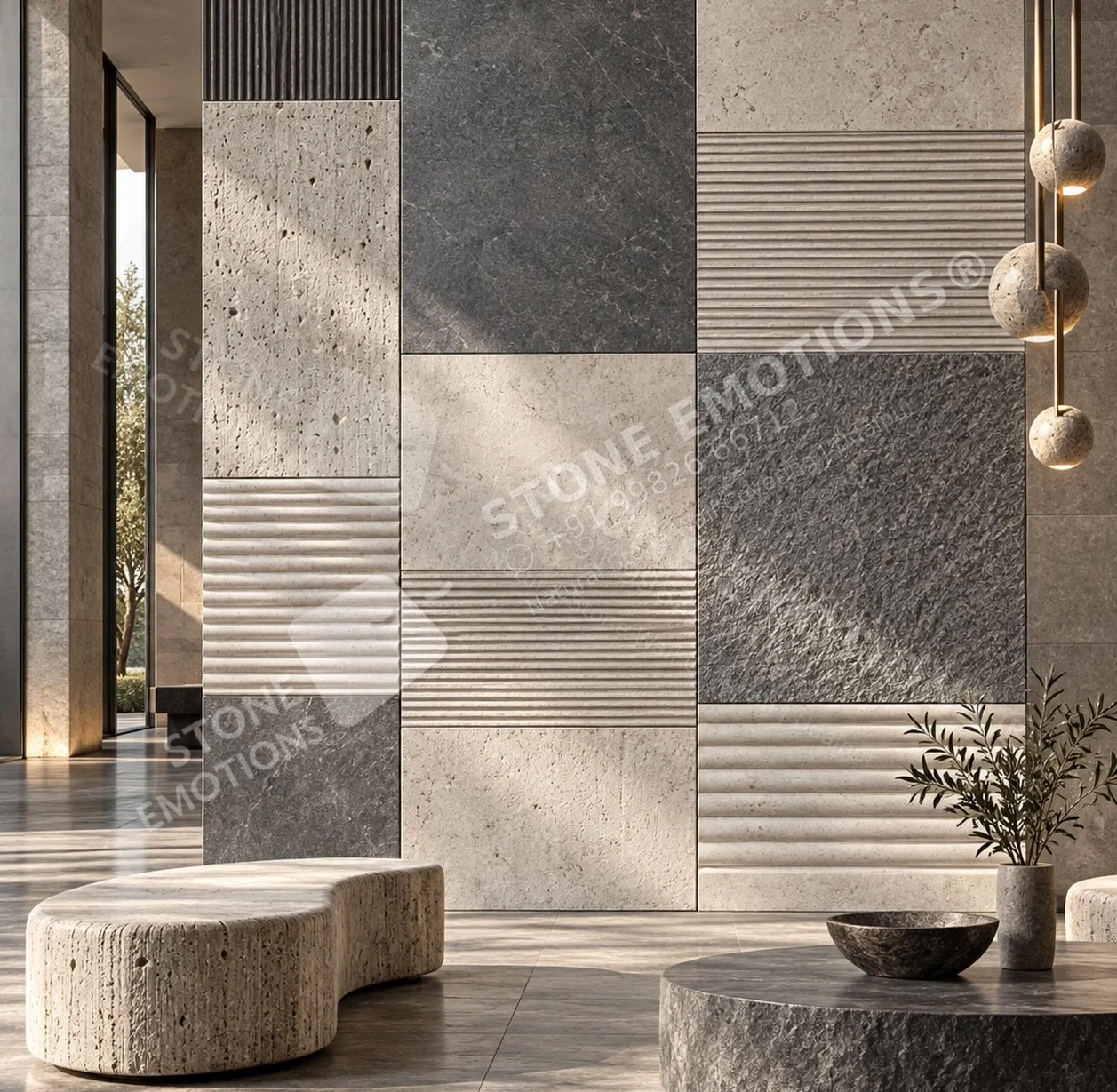 STRATA STR-09 MATERIAL FIELD — Art hotel lobby