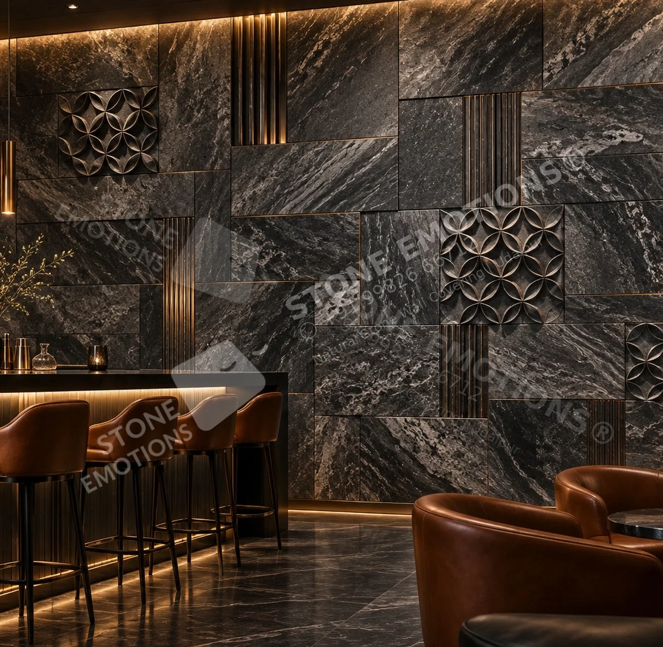 SYNERA SYN-08 NOIR BLOOM — Luxury bar and private lounge