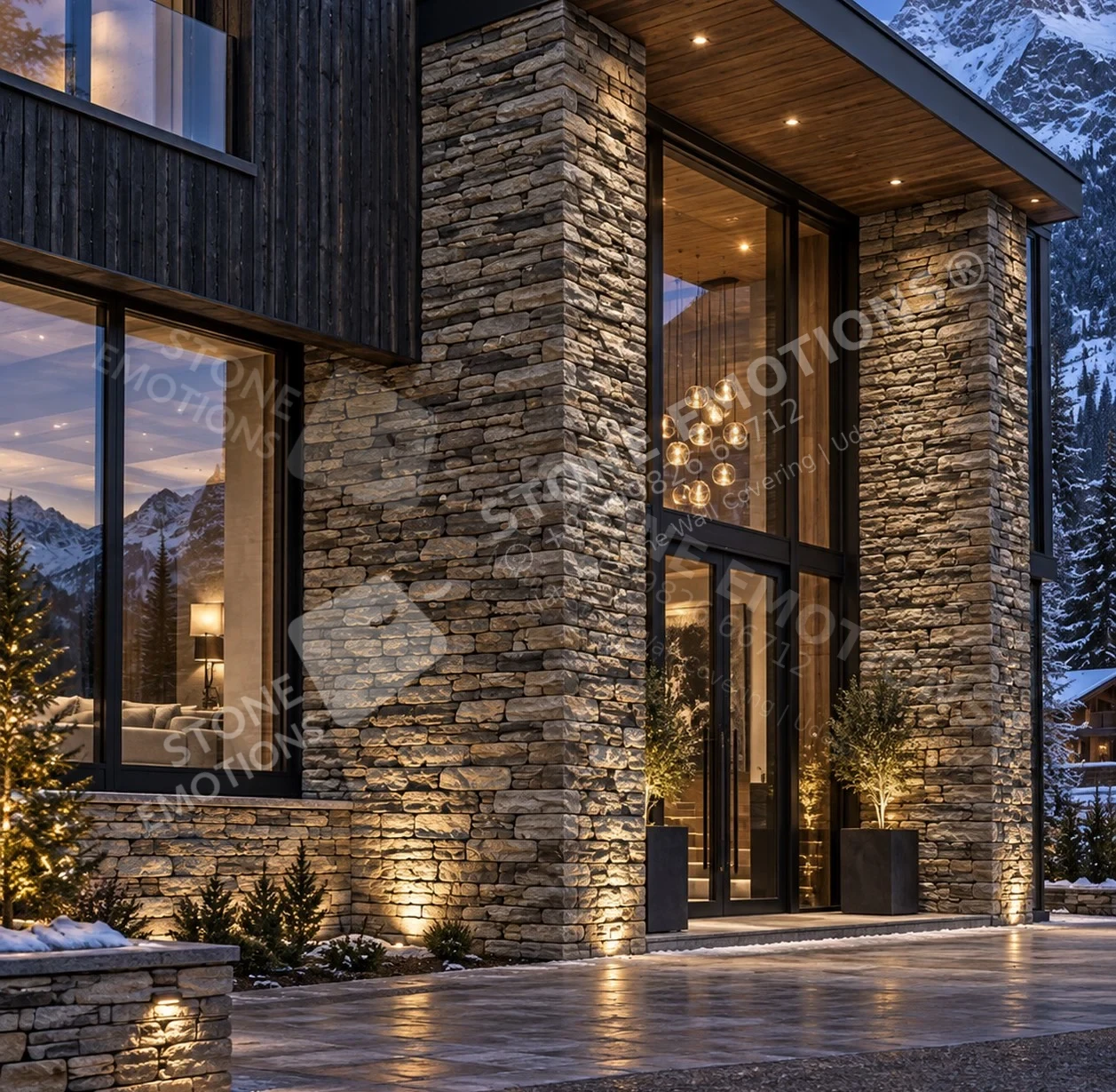 TERRAIN TRN-05 ALPINE LEDGE — Alpine resort facade