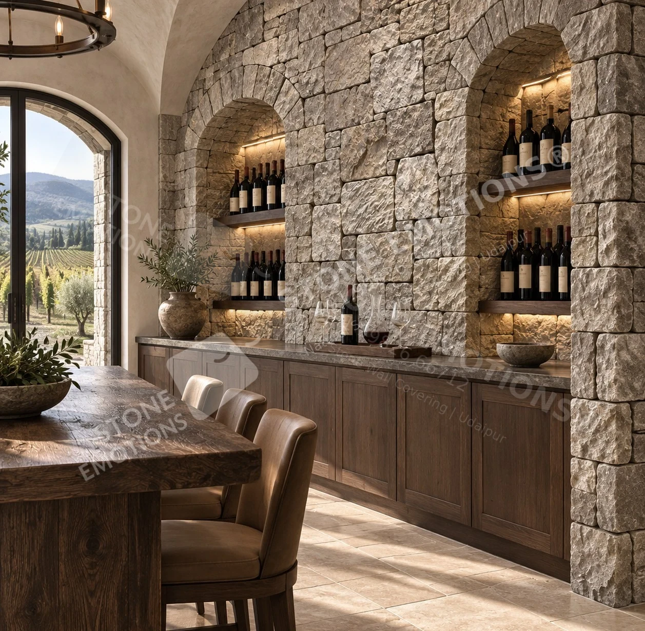 TERRAIN TRN-08 VINEYARD BLOCK — Napa Valley wine-tasting room