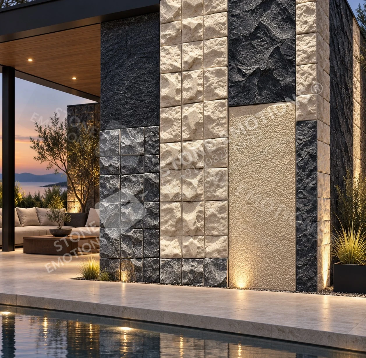 TERRAIN TRN-10 CONTRAST STRATA — Luxury landscape pavilion